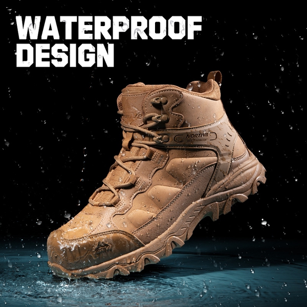 [Paladin-Steel] Men's Non-Slip Steel-Toe Work Boots - COYOTE - 1